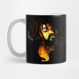 Africa Map, African Rasta Man, Rastafarian Mug